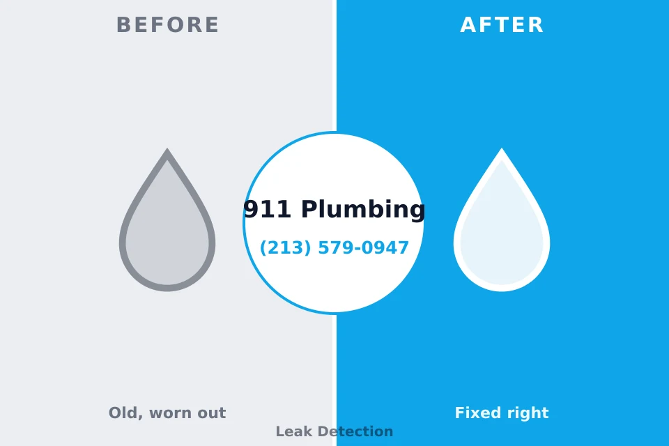 Before and after: plumbing repair Delphi, IN